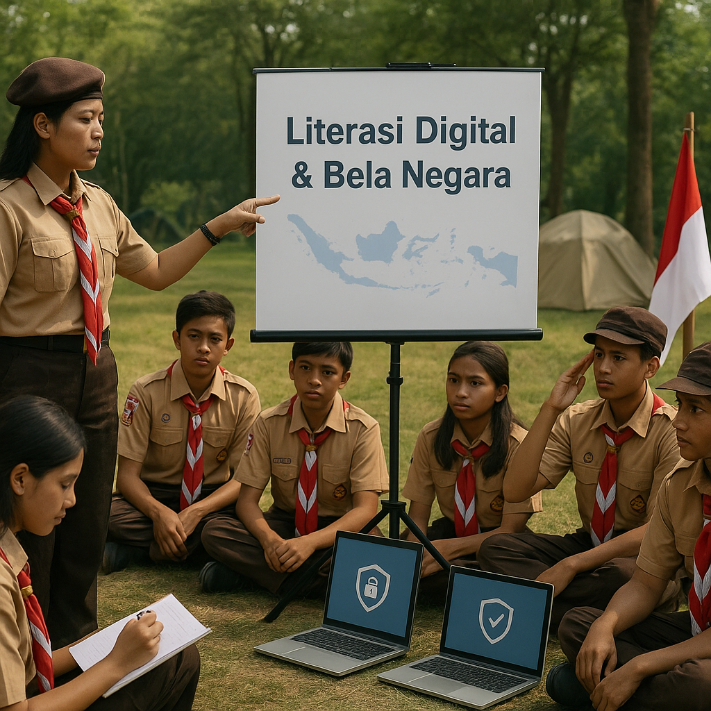 Kegiatan Pramuka Wajib Diisi Materi Literasi Digital dan Bel...