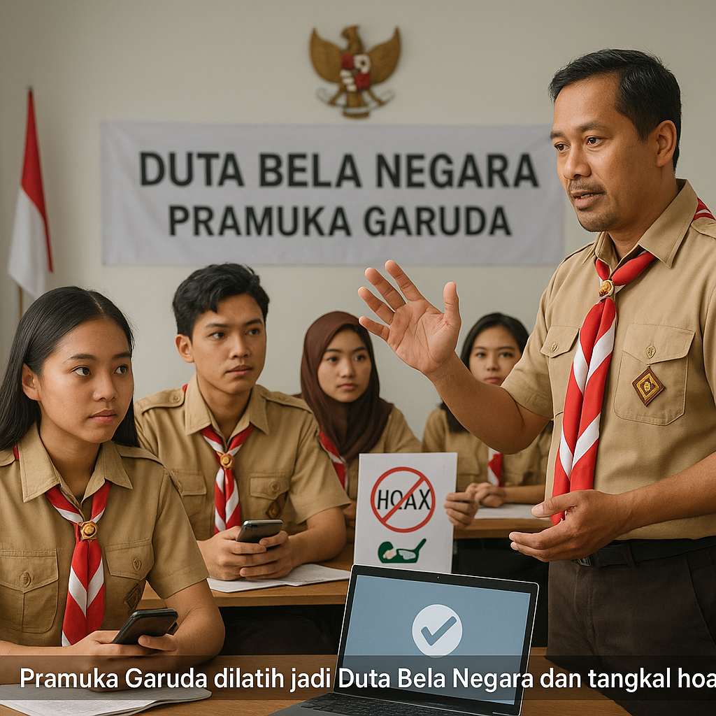 Pramuka Garuda Dilatih Jadi Duta Bela Negara dan Tangkal Hoa...