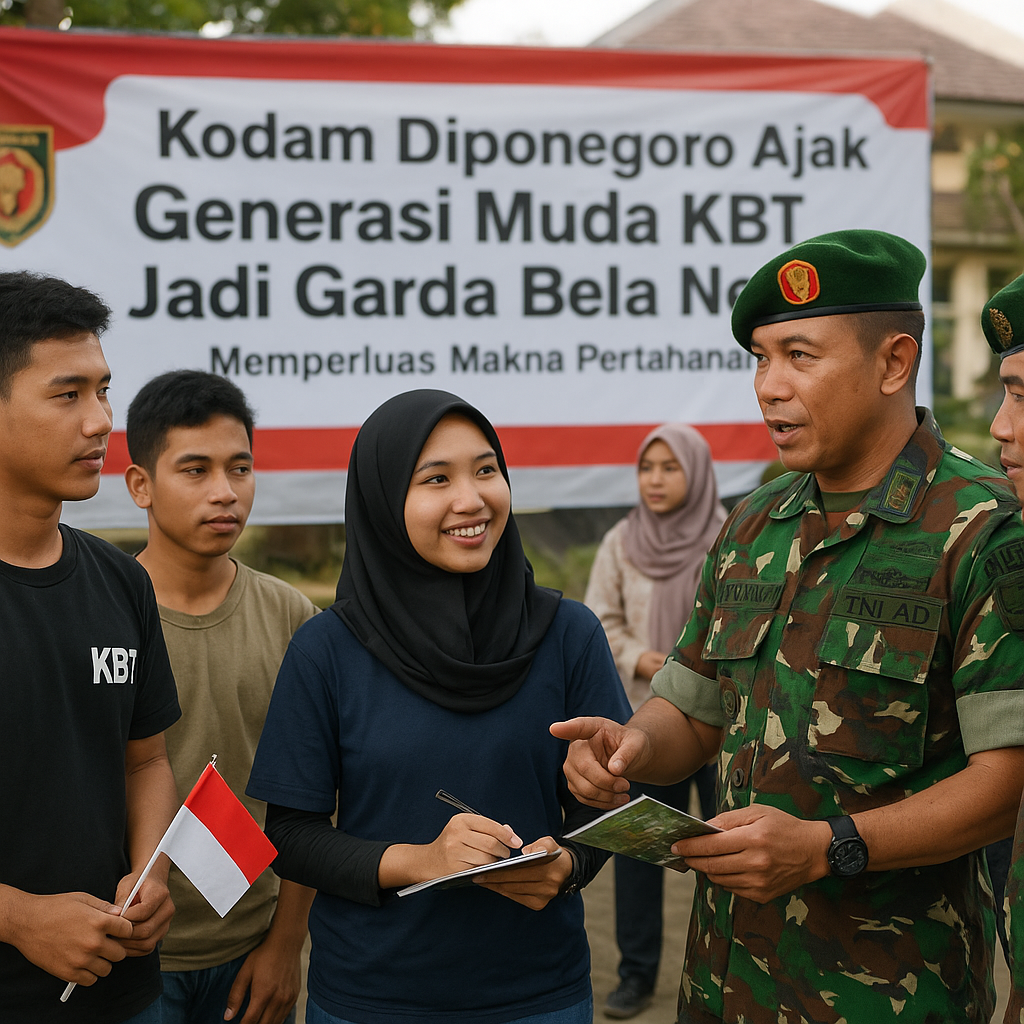 Kodam Diponegoro Ajak Generasi Muda KBT Jadi Garda Bela Nega...
