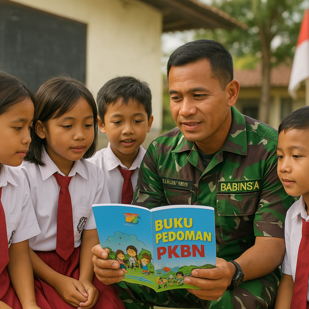 Babinsa Kodim 1310/Bitung Optimalkan Buku Pedoman PKBN di Se...