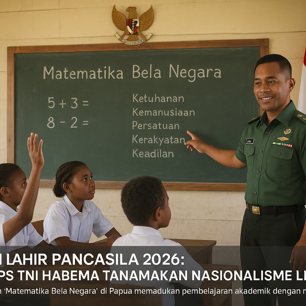 Hari Lahir Pancasila 2026: Koops TNI Habema Tanamkan Nasiona...