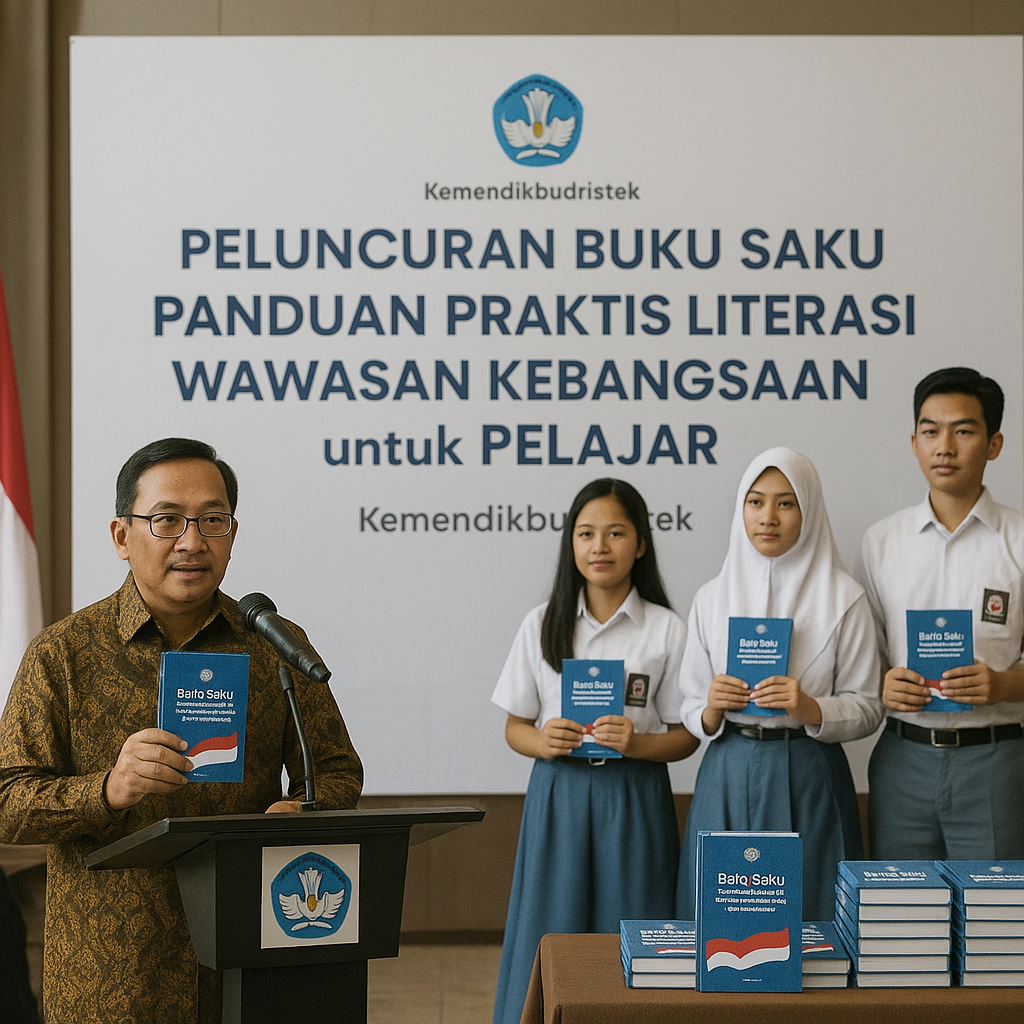 Kemendikbud Luncurkan Buku Saku 'Panduan Praktis Literasi Wawasan Kebangsaan untuk Pelajar'
