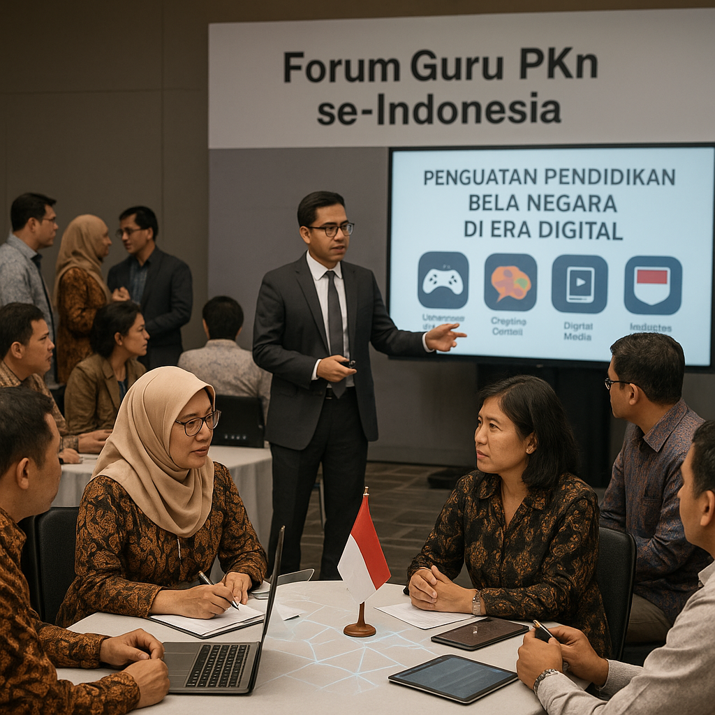 Forum Guru PKn se-Indonesia Bahas Penguatan Pendidikan Bela Negara di Era Digital