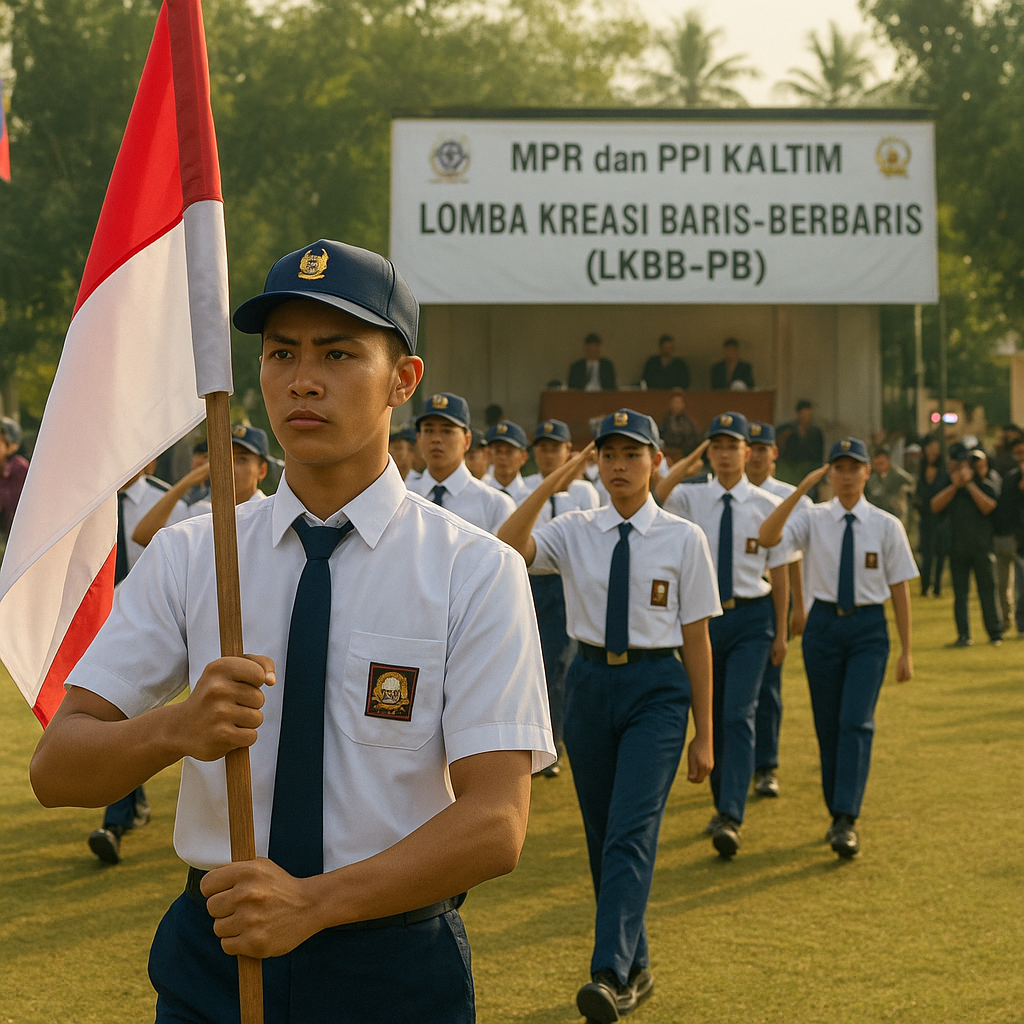 MPR dan PPI Kaltim Gelar Lomba Baris-Berbaris untuk Tanamkan Nilai Kebangsaan di Tengah Era Digital