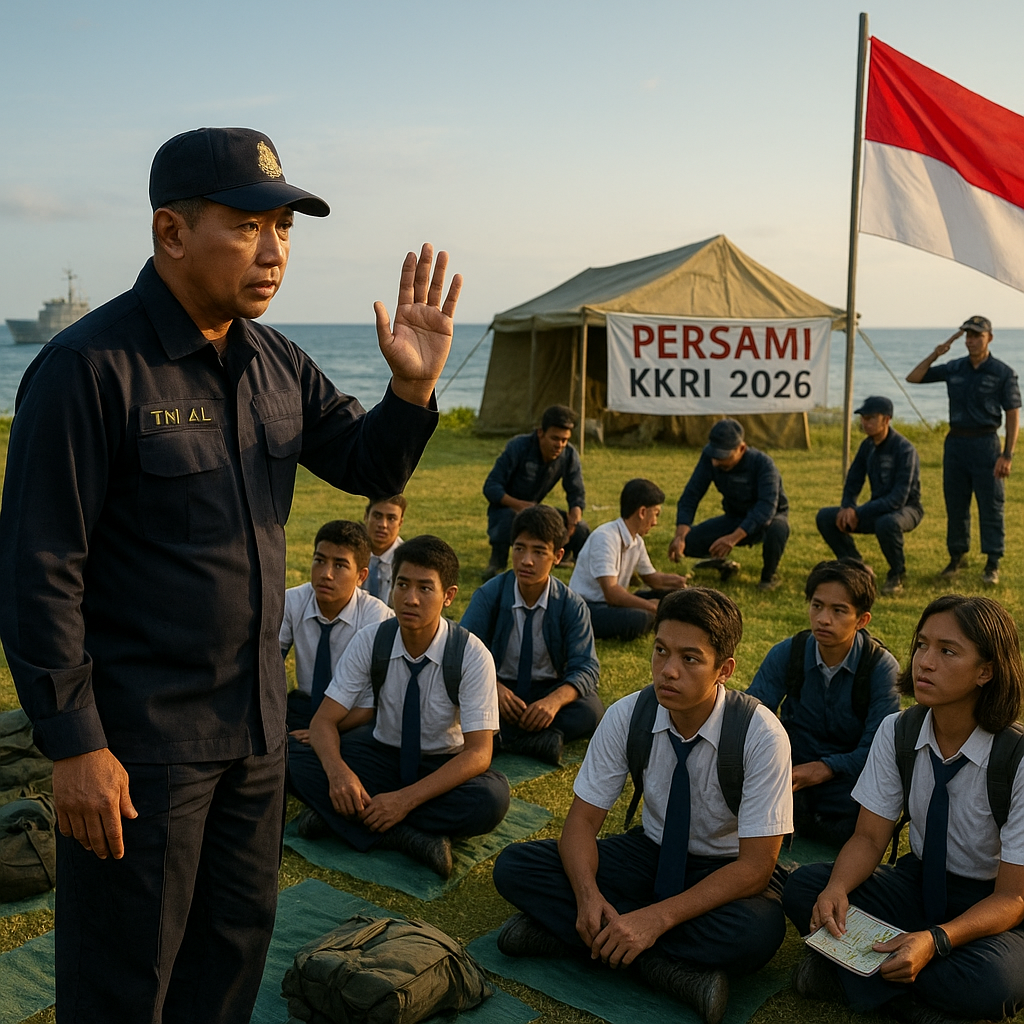 Koarmada II Perkuat Jiwa Nasionalisme Generasi Muda dalam Persami KKRI 2026