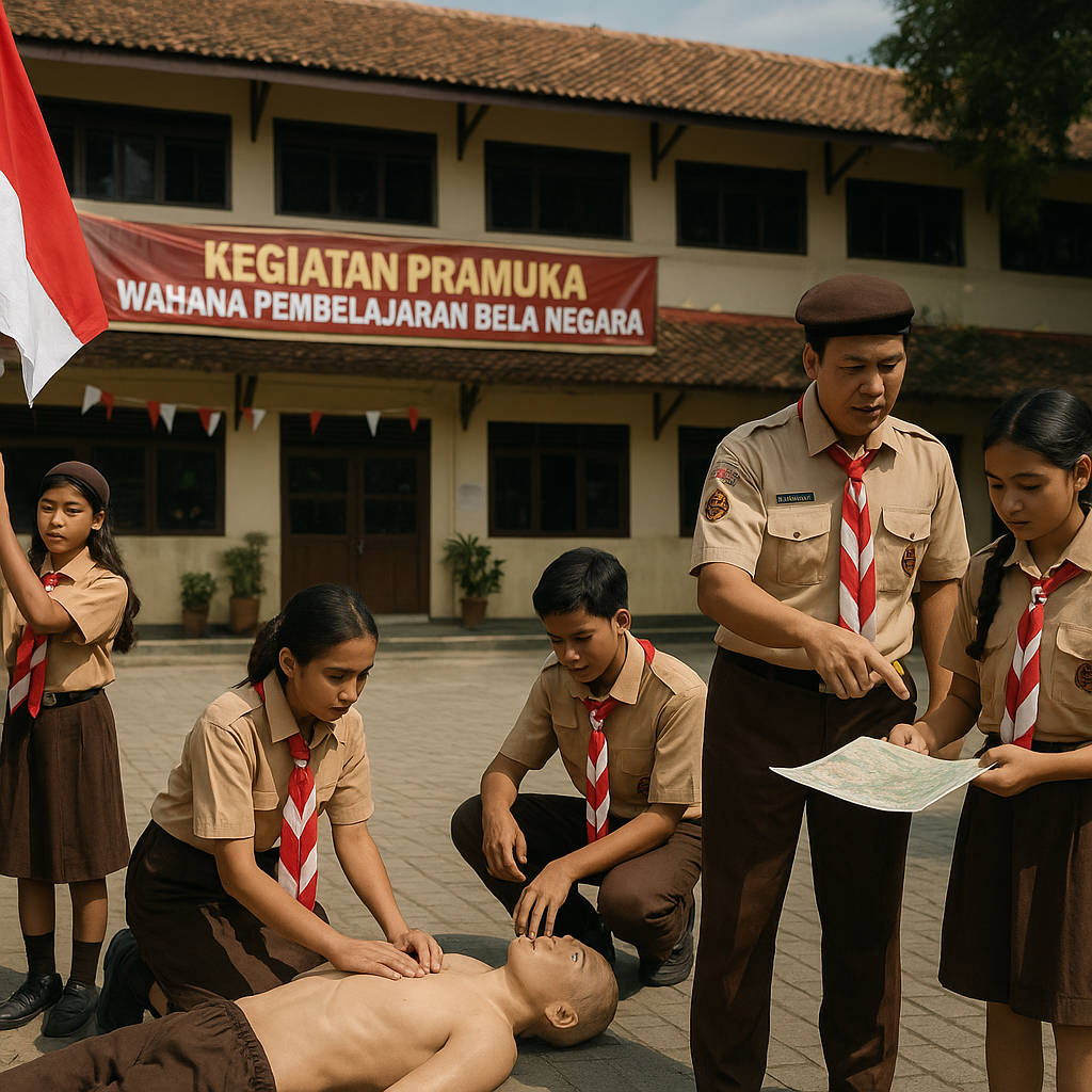 Kegiatan Pramuka Jadi Wahana Utama Pembelajaran Bela Negara di Sekolah