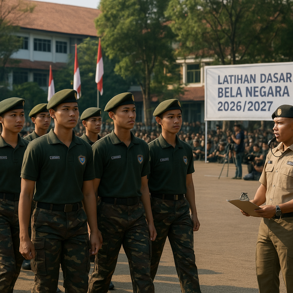 Resimen Mahasiswa Gelar Latihan Dasar Bela Negara bagi Mahasiswa Baru