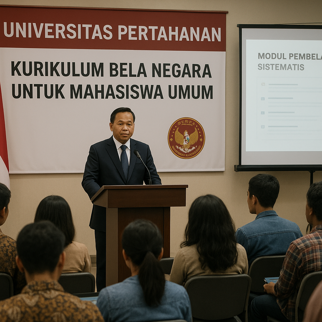 Universitas Pertahanan Perkenalkan Kurikulum Bela Negara untuk Mahasiswa Umum