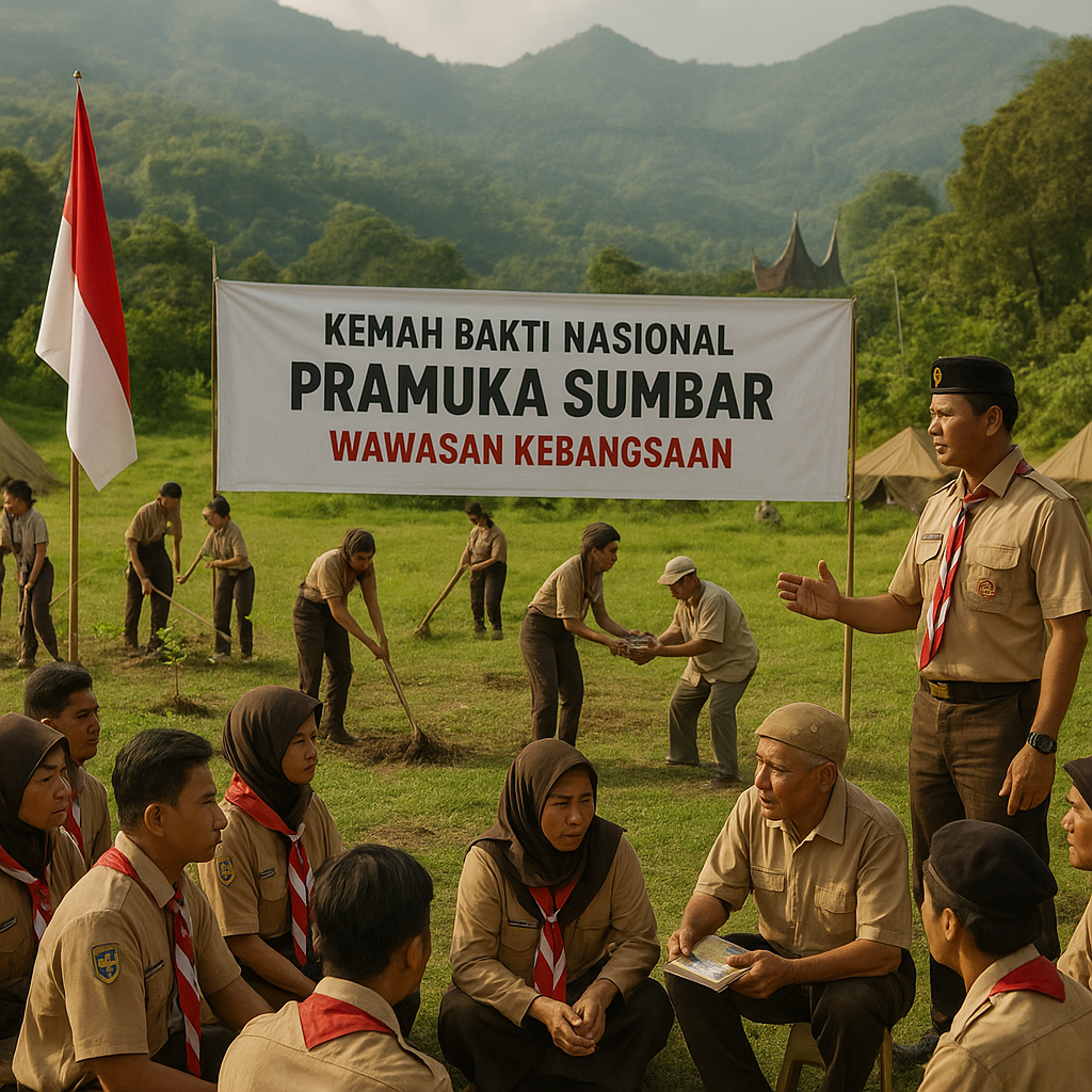 Pramuka Sumbar Gelar Kemah Bakti Nasional, Fokus pada Literasi Wawasan Kebangsaan