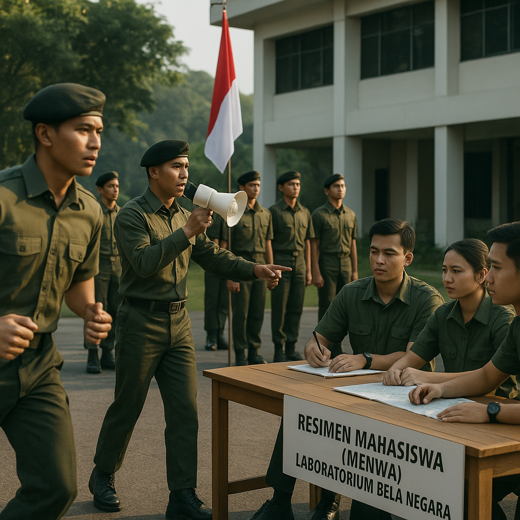 Program Resimen Mahasiswa (Menwa) sebagai Laboratorium Bela...