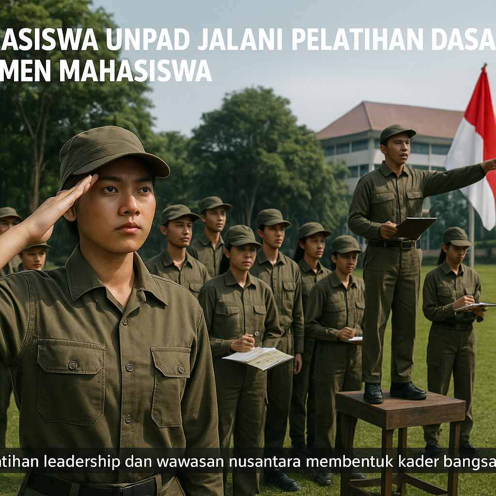 Mahasiswa Unpad Jalani Pelatihan Dasar Resimen Mahasiswa, Fo...