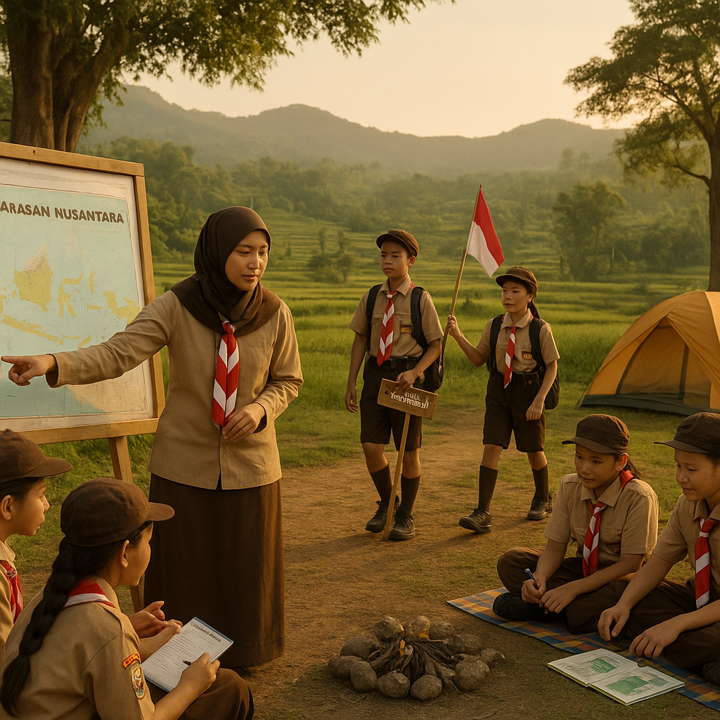 Kegiatan Pramuka Penggalang Fokus Pada Literasi Wawasan Nusa...