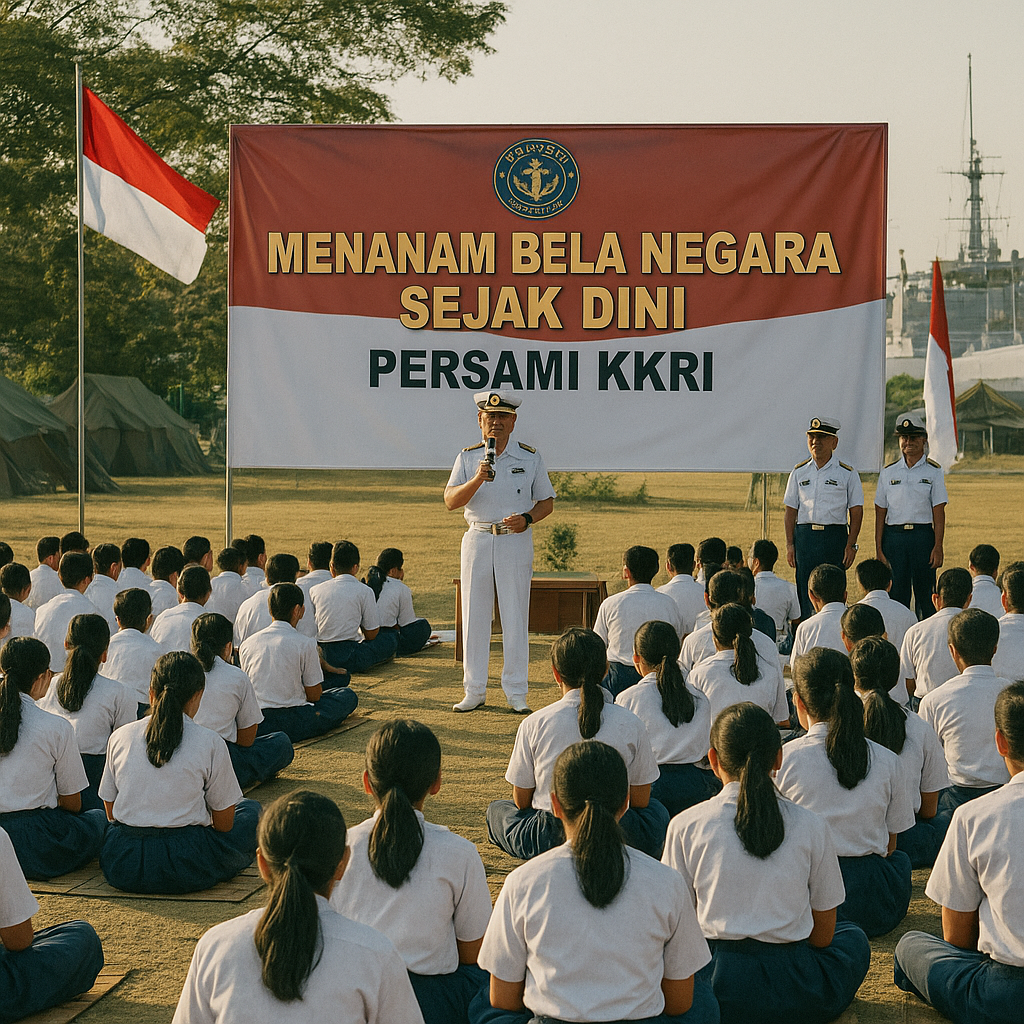 Menanam Bela Negara Sejak Dini, Koarmada II Gelar Persami KK...