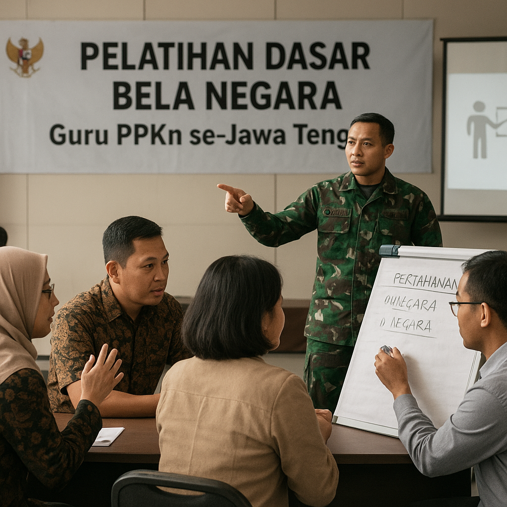 Kemenhan Gelar Pelatihan Dasar Bela Negara Bagi Guru PPKn se...