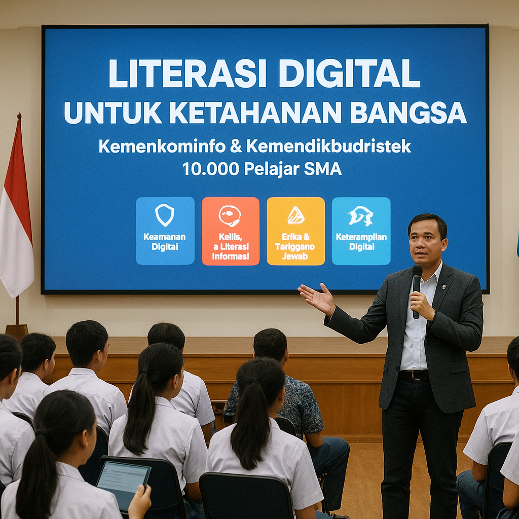 Kemenkominfo dan Kemendikbud Gelar 'Literasi Digital untuk K...