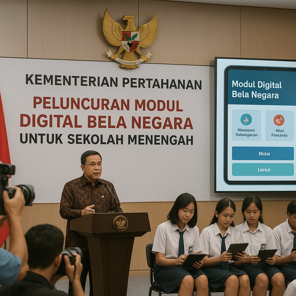 Kementerian Pertahanan Luncurkan Modul Digital Bela Negara u...