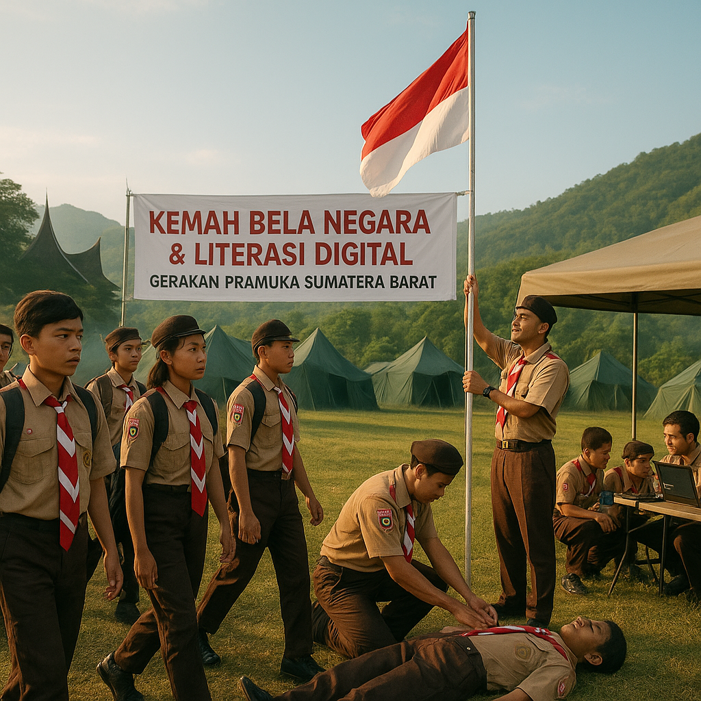 Pramuka Sumbar Gelar Kemah Bela Negara dan Literasi Digital