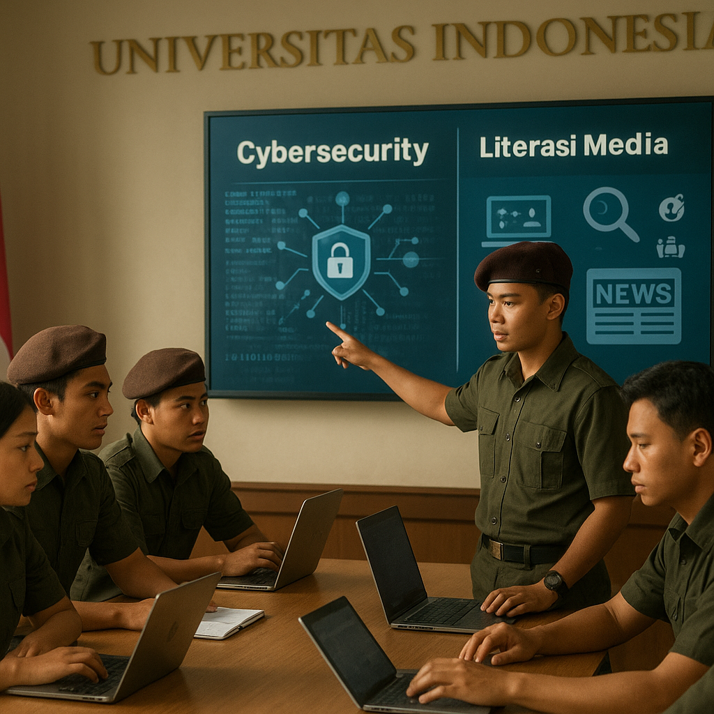 Universitas Indonesia Perkuat Program Resimen Mahasiswa dengan Modul Cybersecurity dan Media Literacy