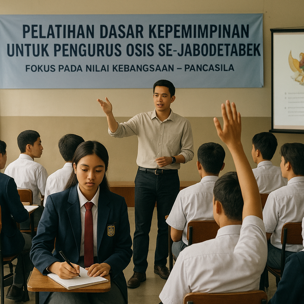 Pelatihan Dasar Kepemimpinan untuk Pengurus OSIS se-Jabodetabek Fokus pada Nilai Kebangsaan