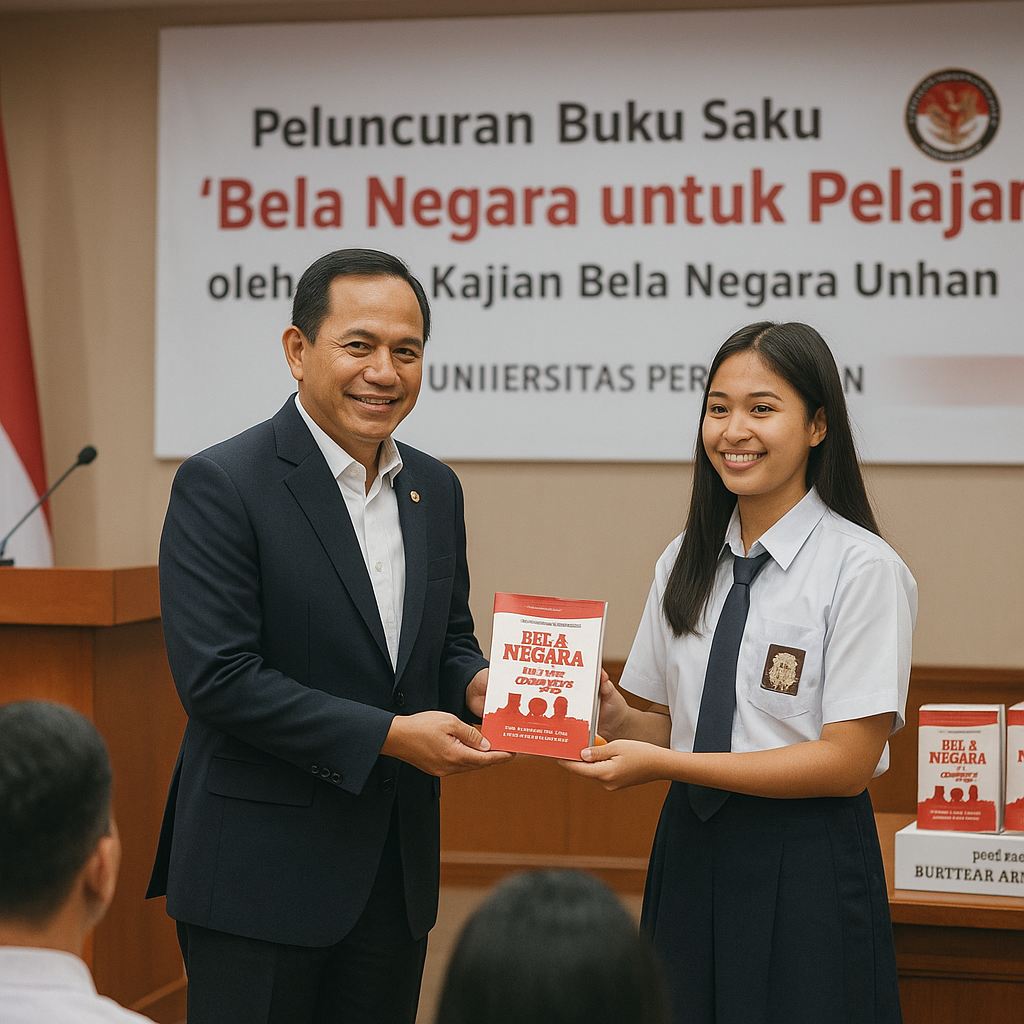 Peluncuran Buku Saku 'Bela Negara untuk Pelajar' oleh Pusat Kajian Bela Negara Unhan
