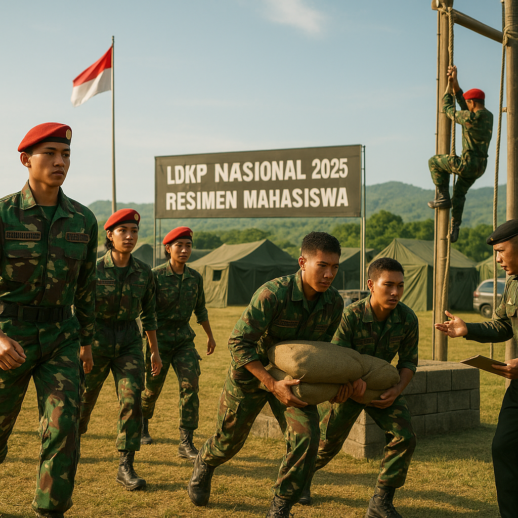 Resimen Mahasiswa Selenggarakan Latihan Dasar Kemampuan Pertahanan (LDKP) Nasional 2025