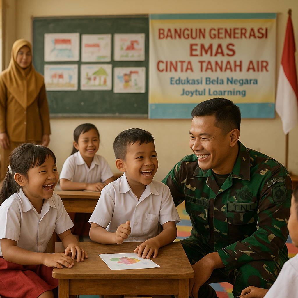 Bangun Generasi Emas Cinta Tanah Air, Sertu HP. Hutagalung G...