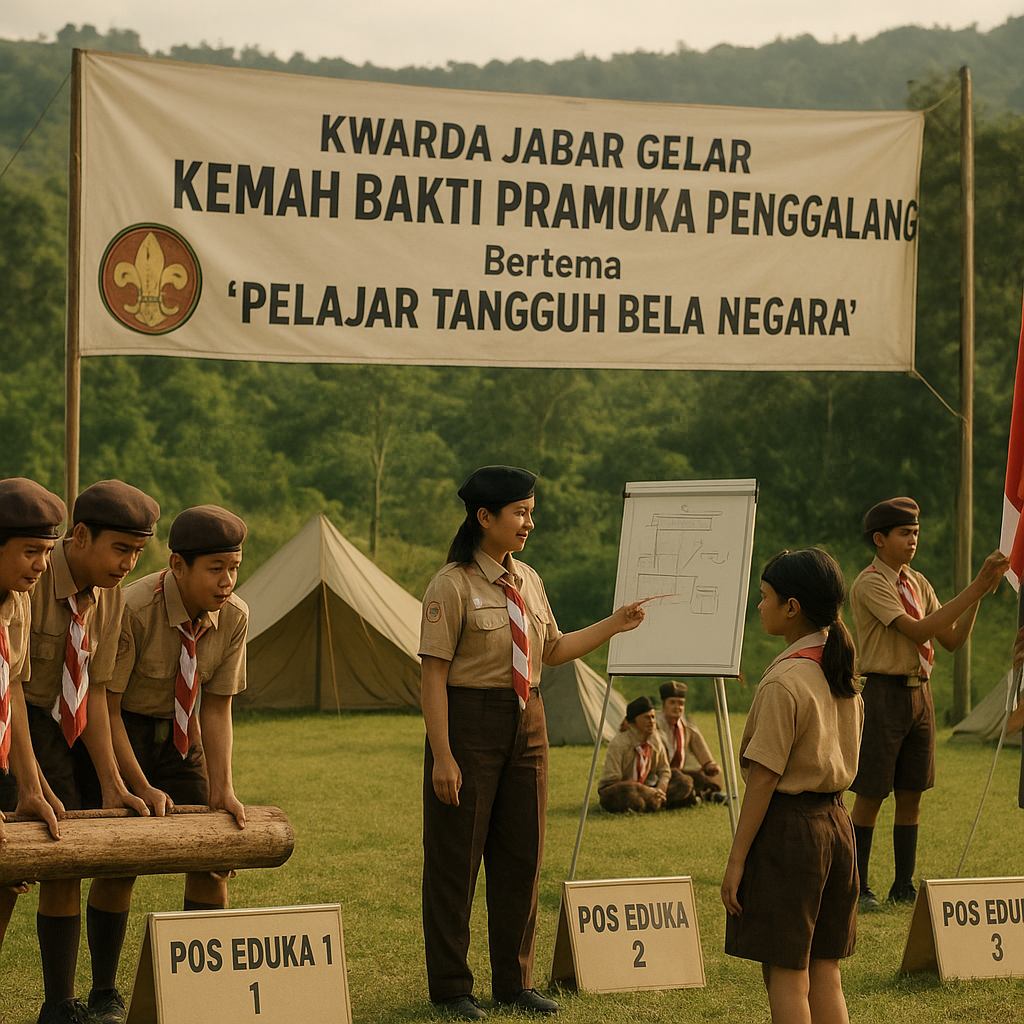 Kwarda Jabar Gelar Kemah Bakti Pramuka Penggalang Bertema 'P...