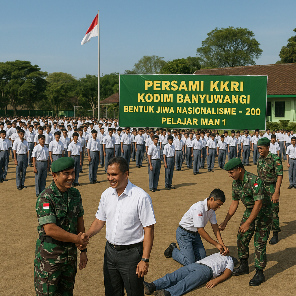 PERSAMI KKRI Kodim Banyuwangi Bentuk Jiwa Nasionalisme 200 P...