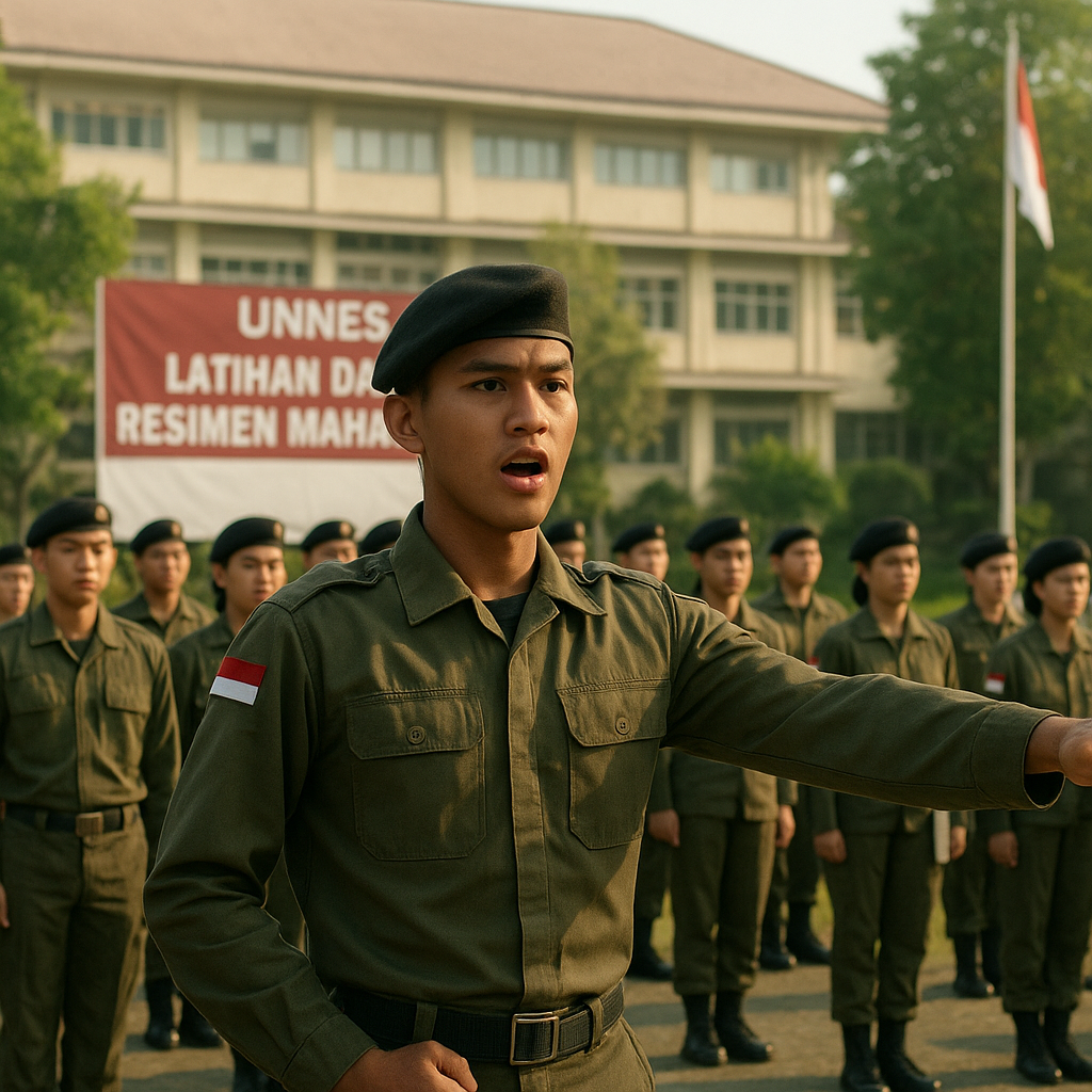 Unnes Gelar Latihan Dasar Resimen Mahasiswa, Fokus pada Lead...