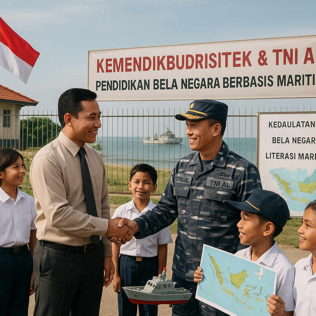 Kemendikbudristek Gandeng TNI AL Perkuat Pendidikan Bela Neg...