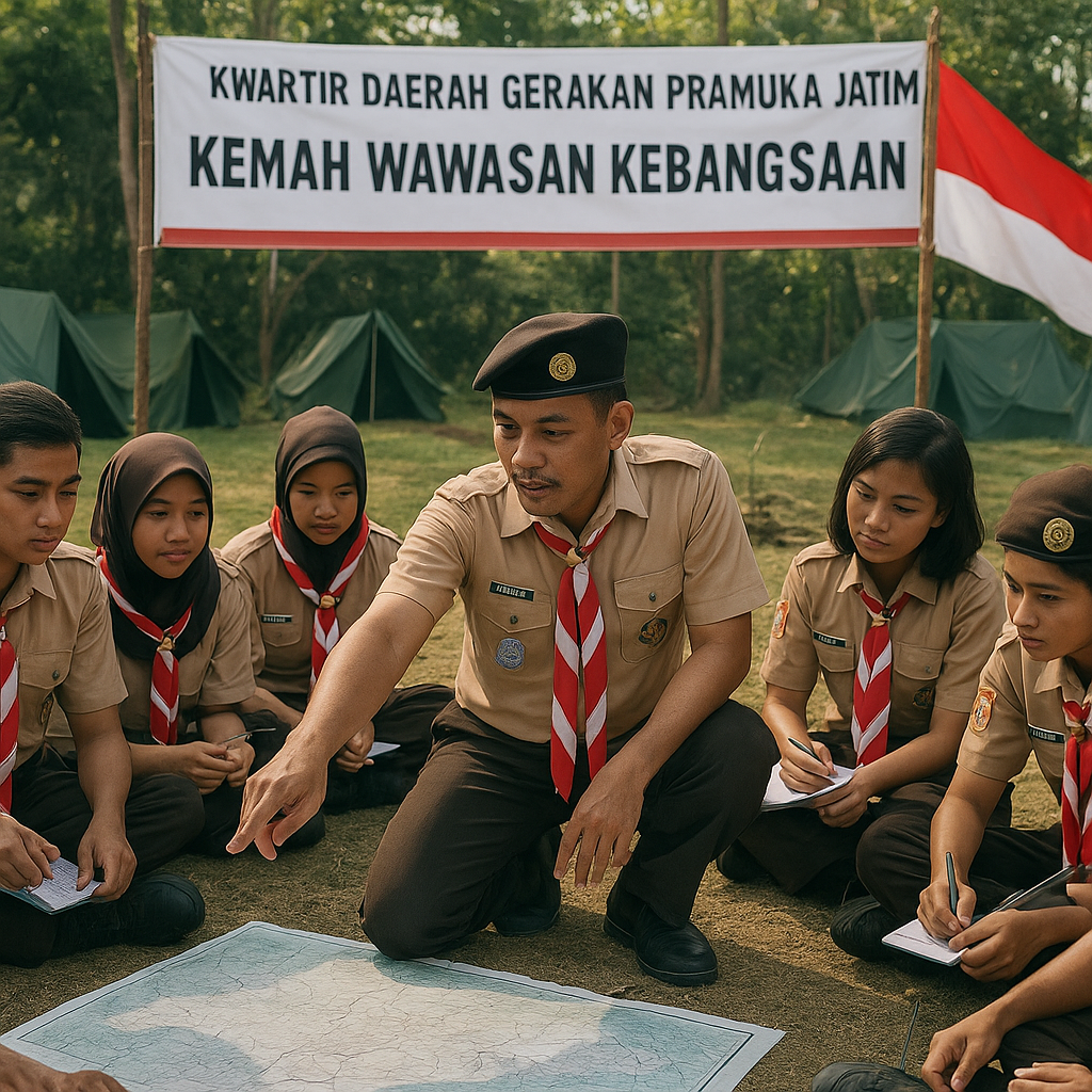 Kwartir Daerah Gerakan Pramuka Jatim Gelar Kemah Wawasan Keb...