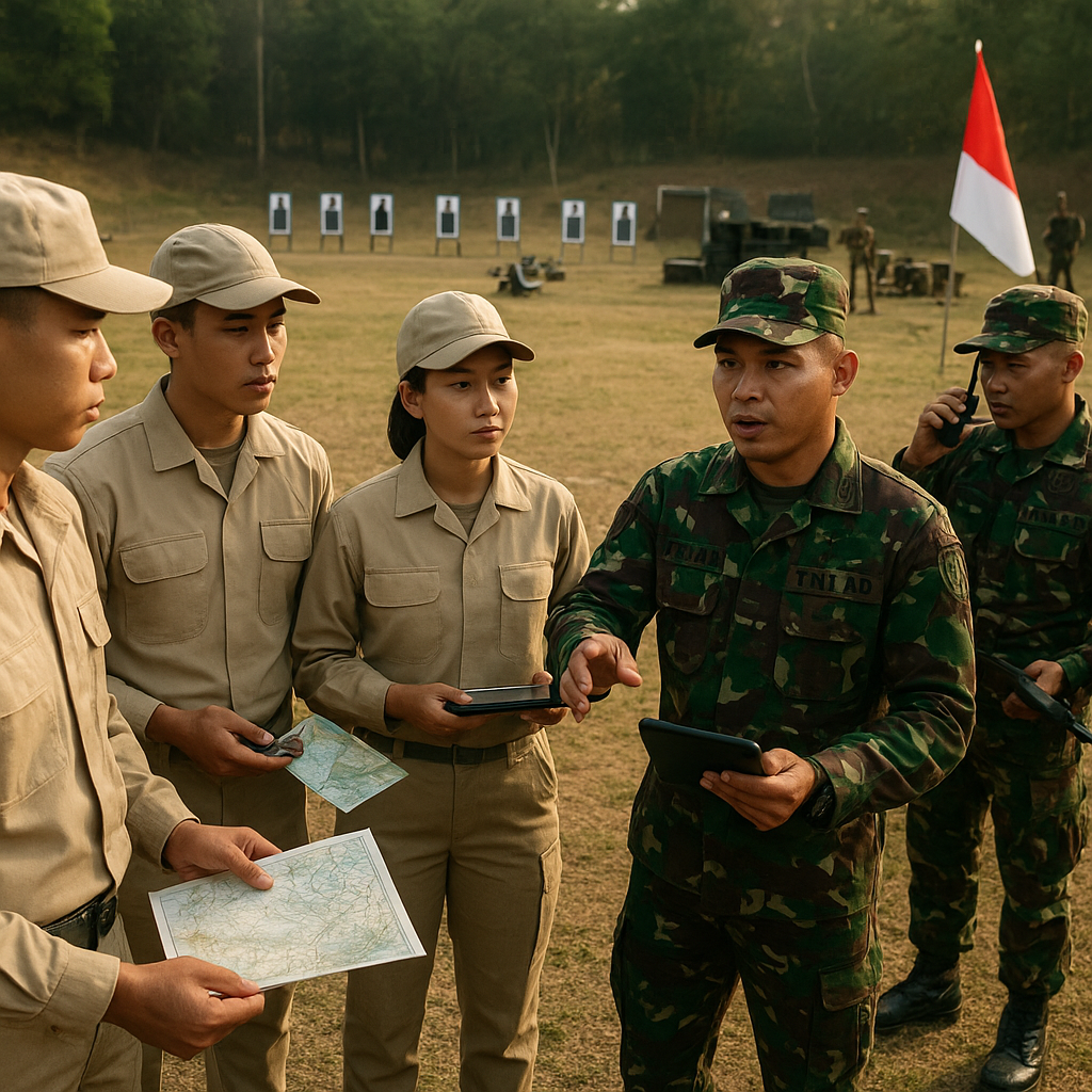 Mahasiswa Unhan dan TNI AD Gelar Latihan Gabungan Kewiraan d...