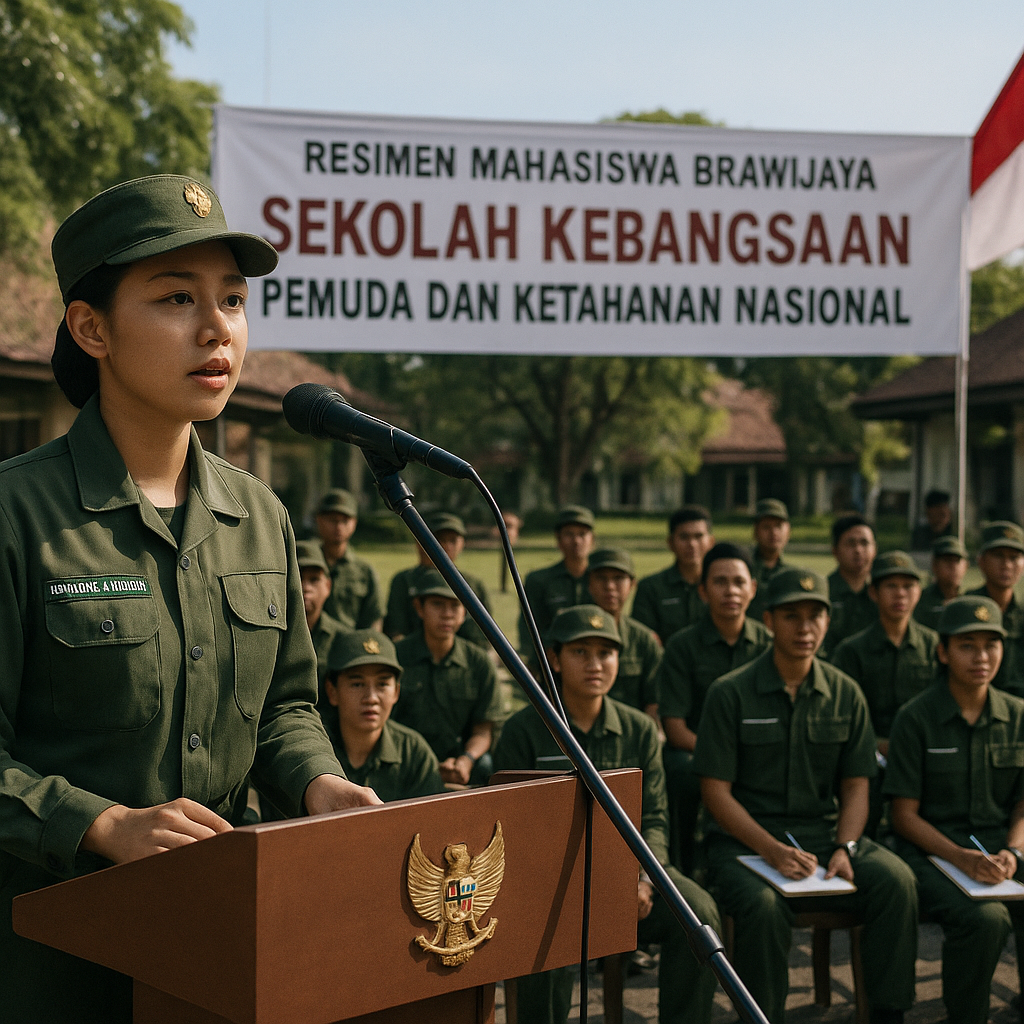 Resimen Mahasiswa Brawijaya Adakan Sekolah Kebangsaan dengan...