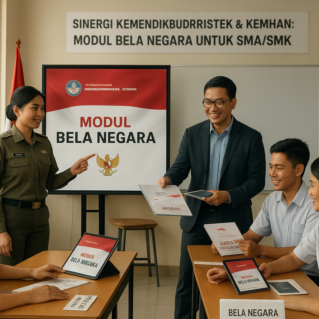 Kemendikbudristek dan Kemhan Sinergi Kembangkan Modul Bela N...
