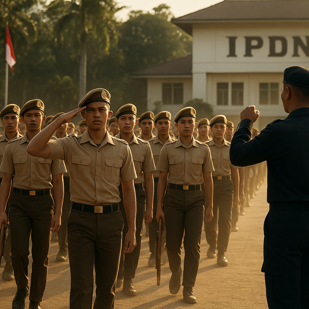 Praja IPDN Ikuti Latihan Dasar Kemiliteran untuk Perkuat Jiw...