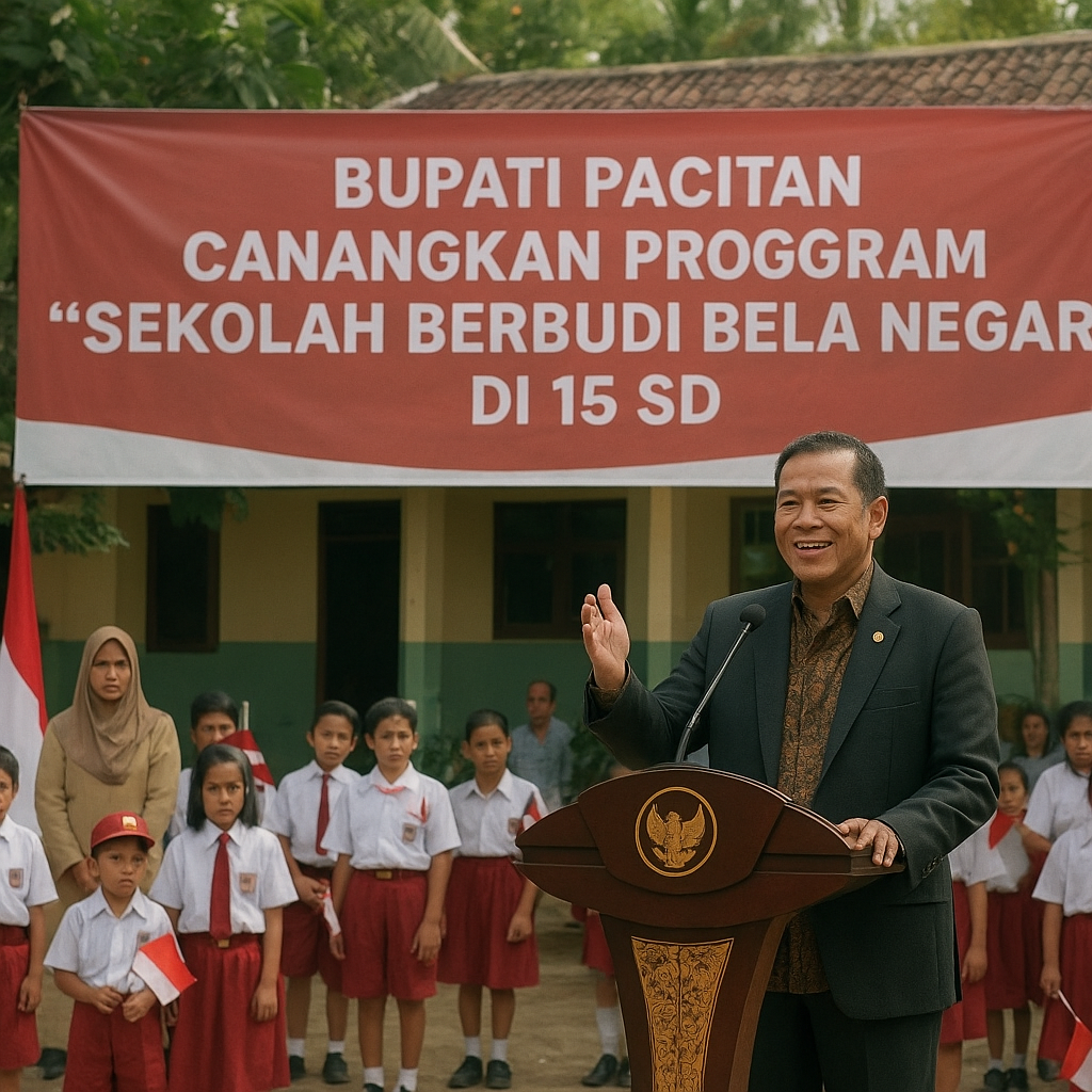 Bupati Pacitan Canangkan Program 'Sekolah Berbudi Bela Negar...
