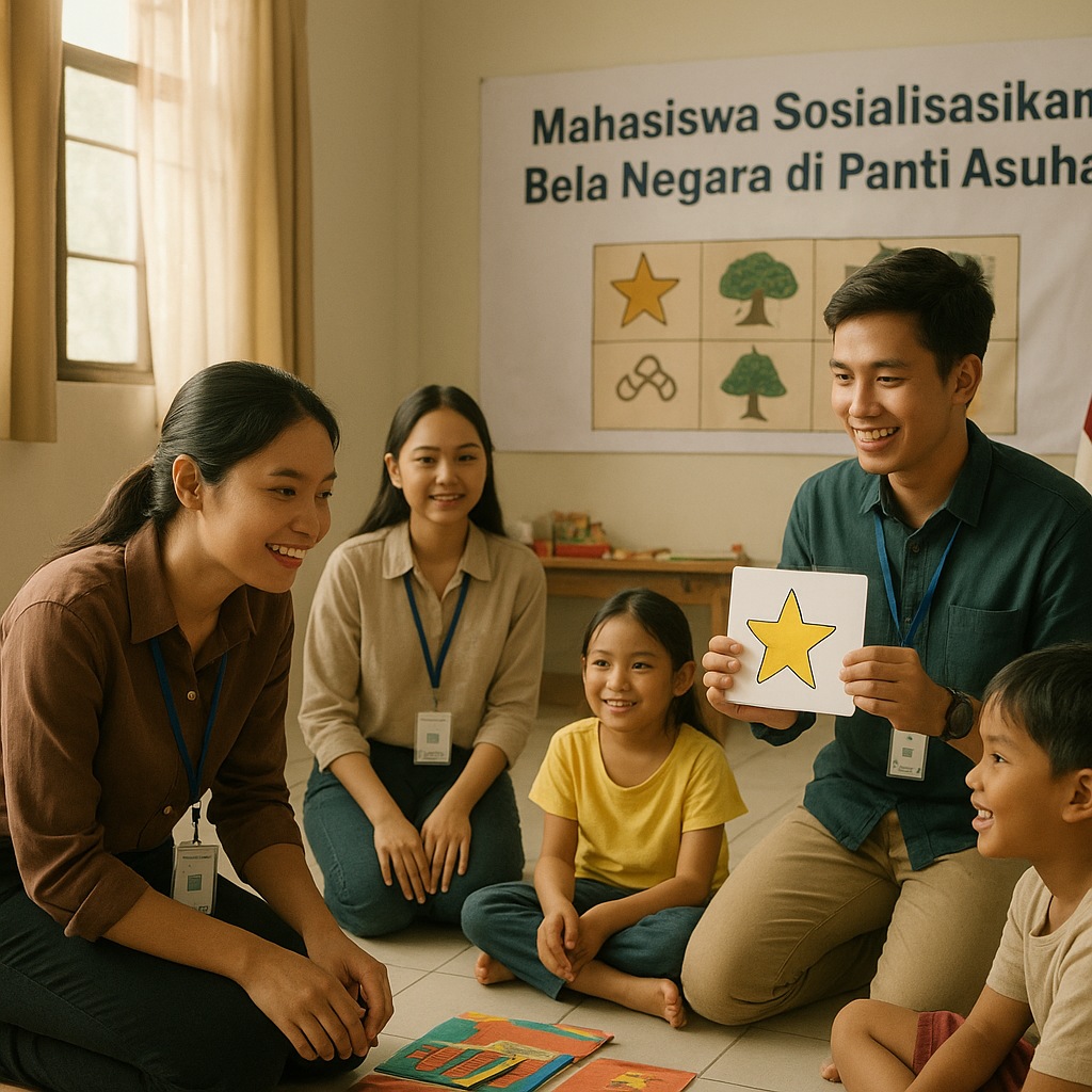 Mahasiswa Sosialisasikan Bela Negara di Panti Asuhan, Ajak A...