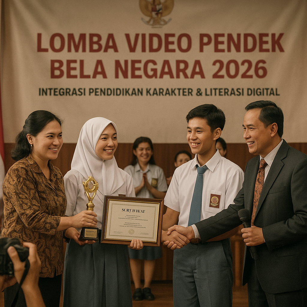 Guru dan Pelajar Terima Penghargaan dalam Lomba Video Pendek...