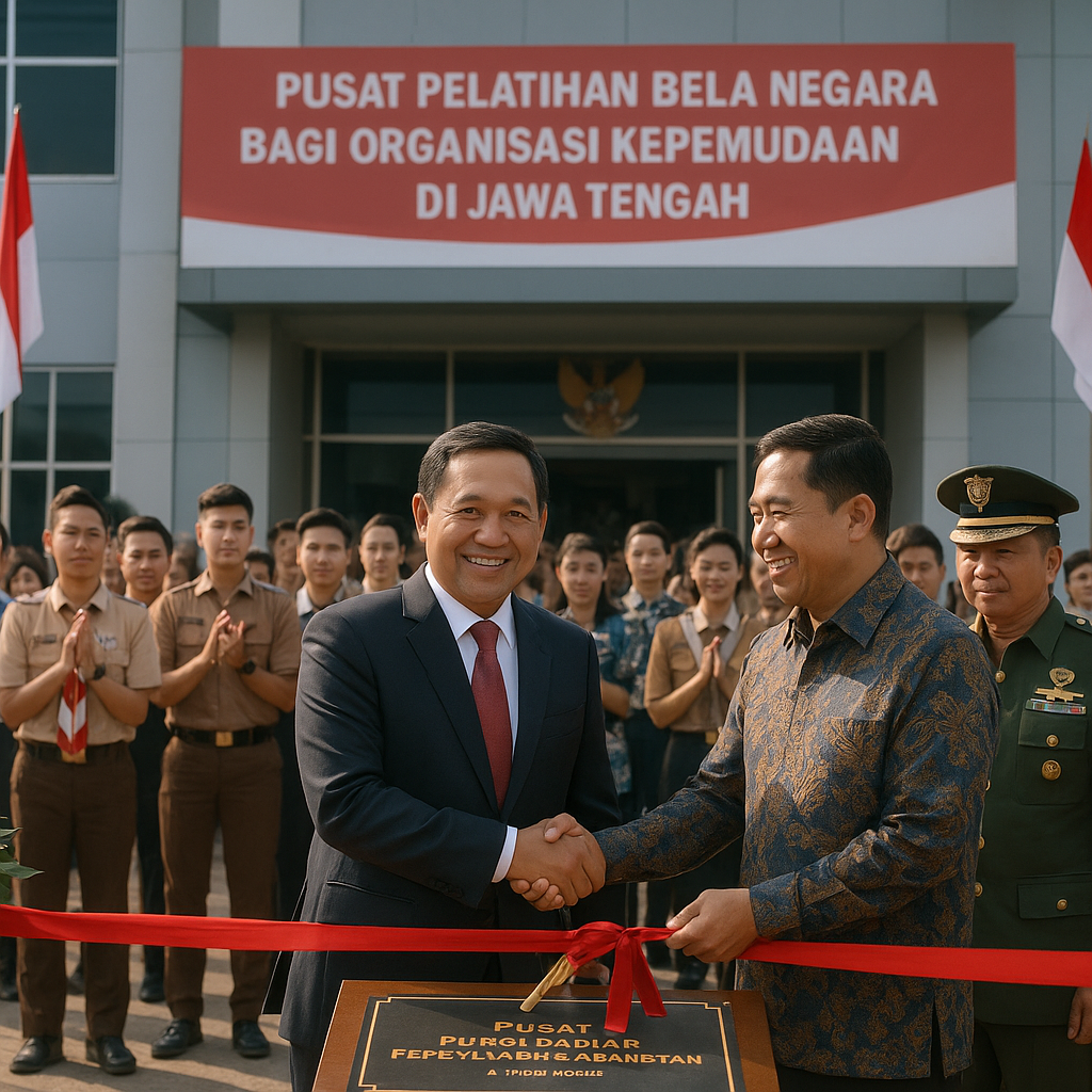 Menhan Resmikan Pusat Pelatihan Bela Negara bagi Organisasi...