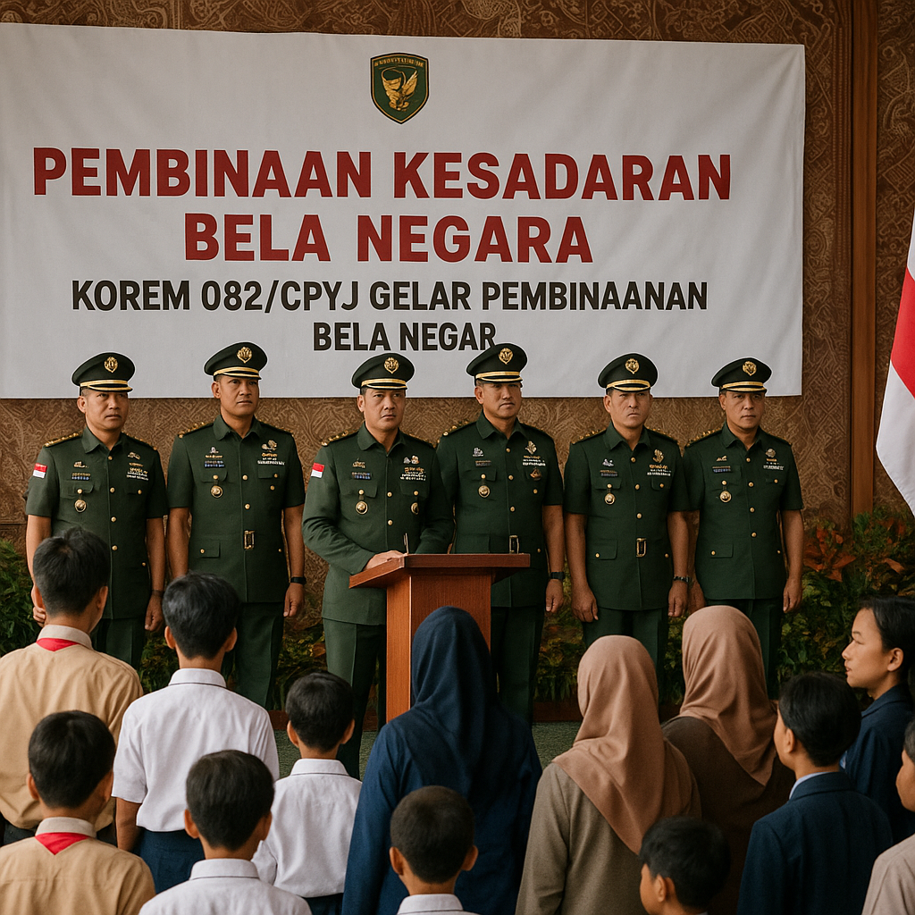 Perkokoh Jiwa Nasionalis, Korem 082/CPYJ Gelar Pembinaan Kes...