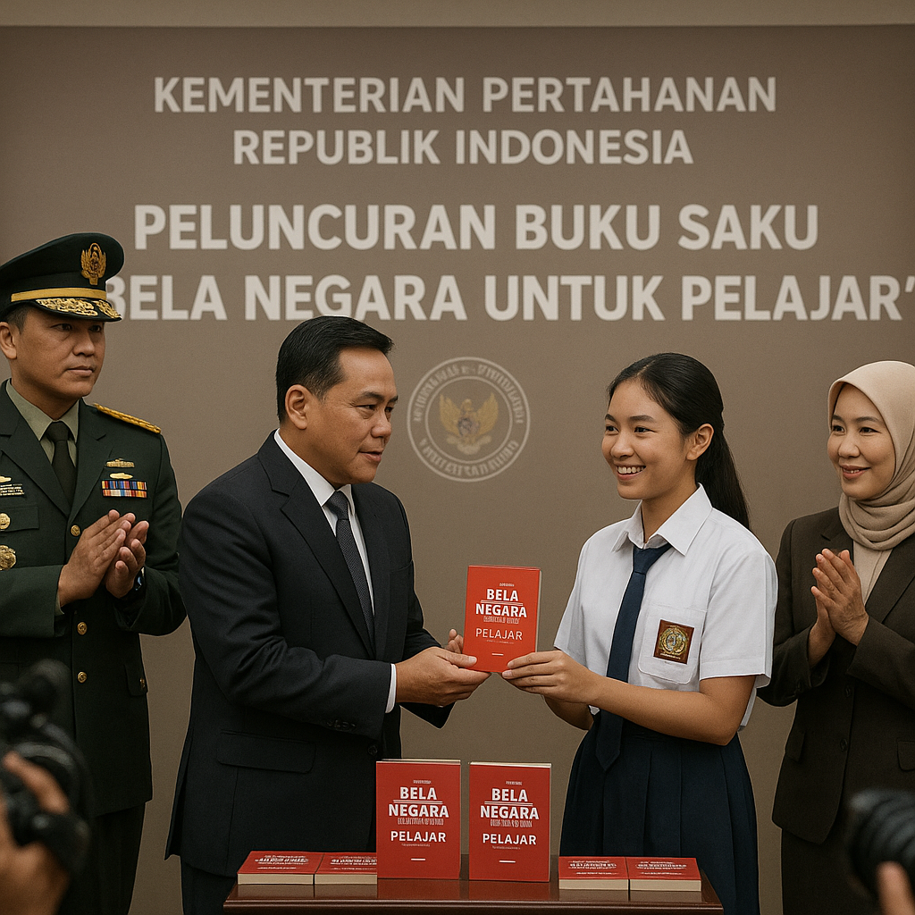 Peluncuran Buku Saku 'Bela Negara untuk Pelajar' oleh Kement...
