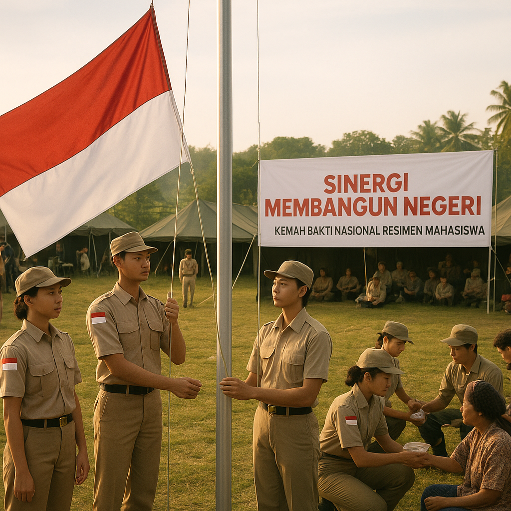 Resimen Mahasiswa Seluruh Indonesia Gelar Kemah Bakti Bersam...