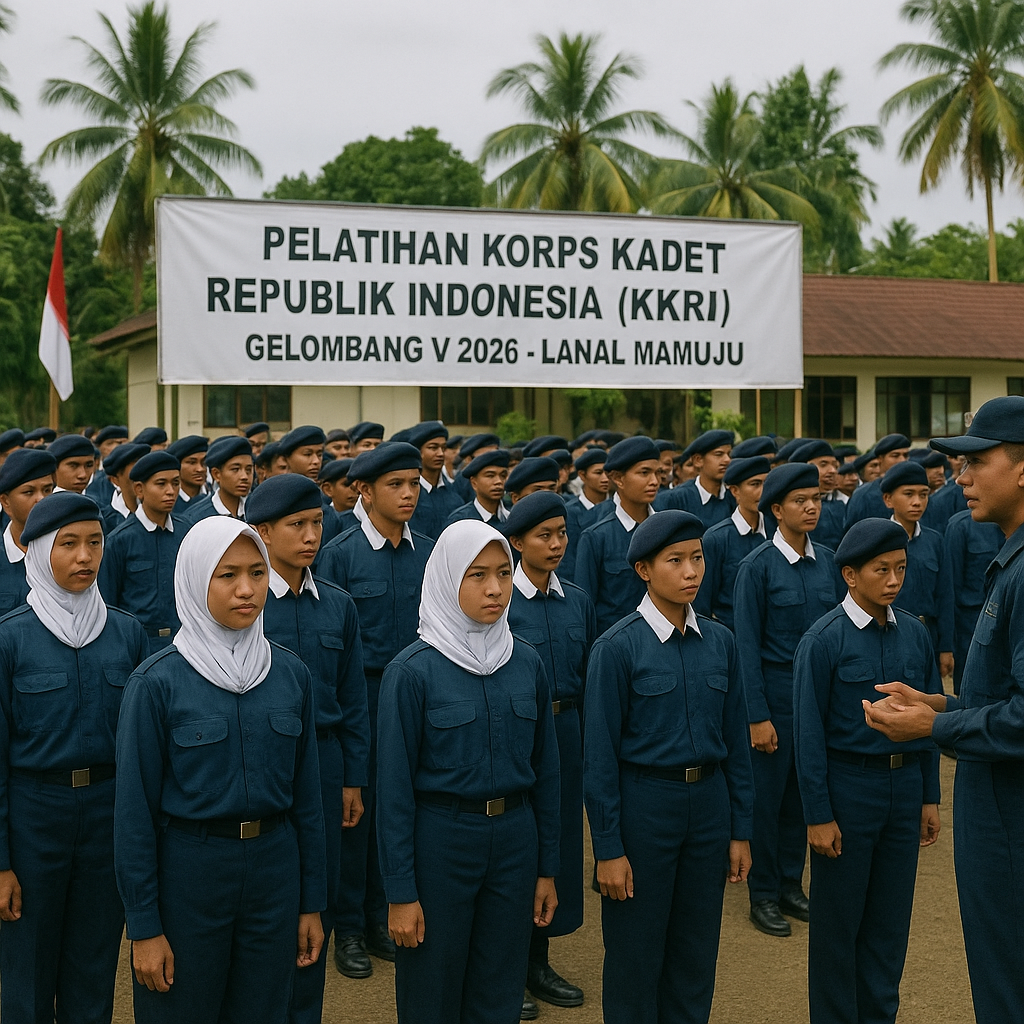 74 Pelajar Mamuju Ikut KKRI, Lanal Tanamkan Disiplin dan Bel...