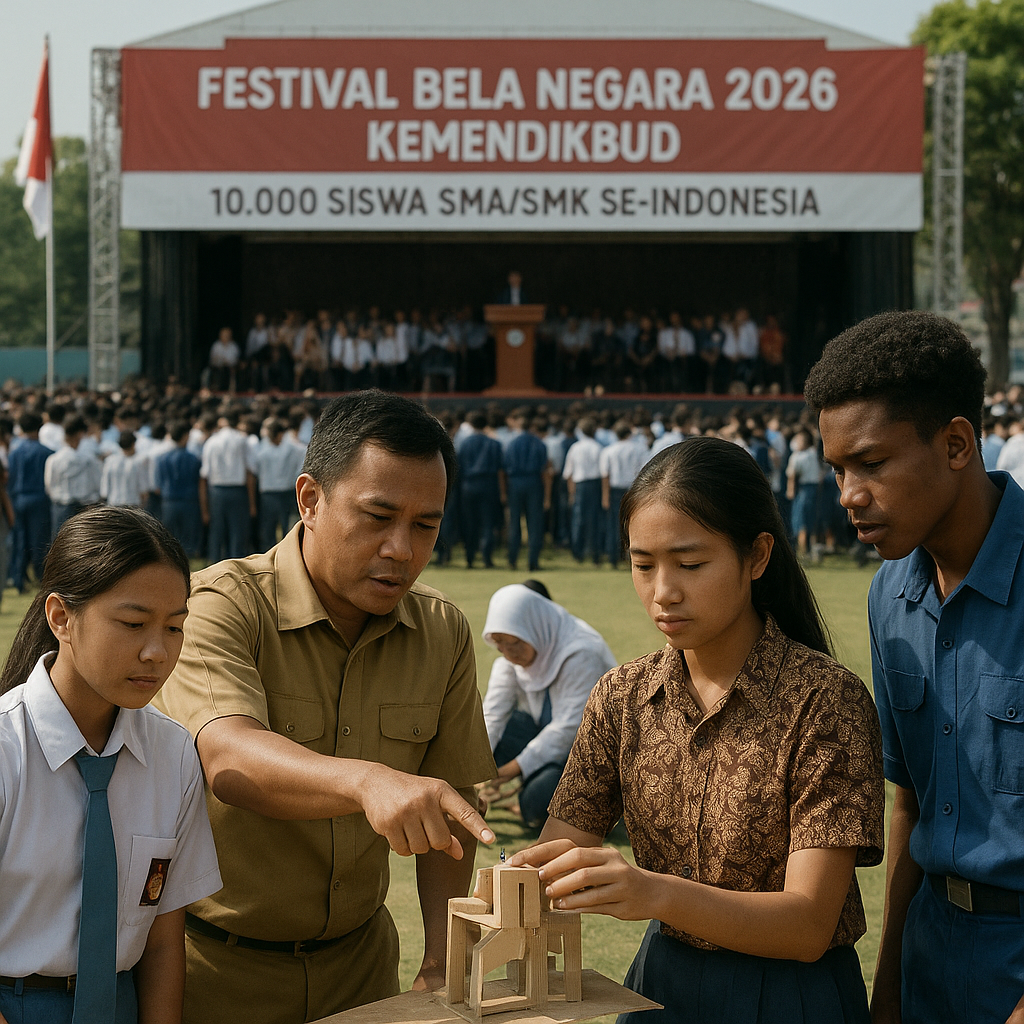 Kemendikbud Gelar Festival Bela Negara 2026, Rangkul 10.000...
