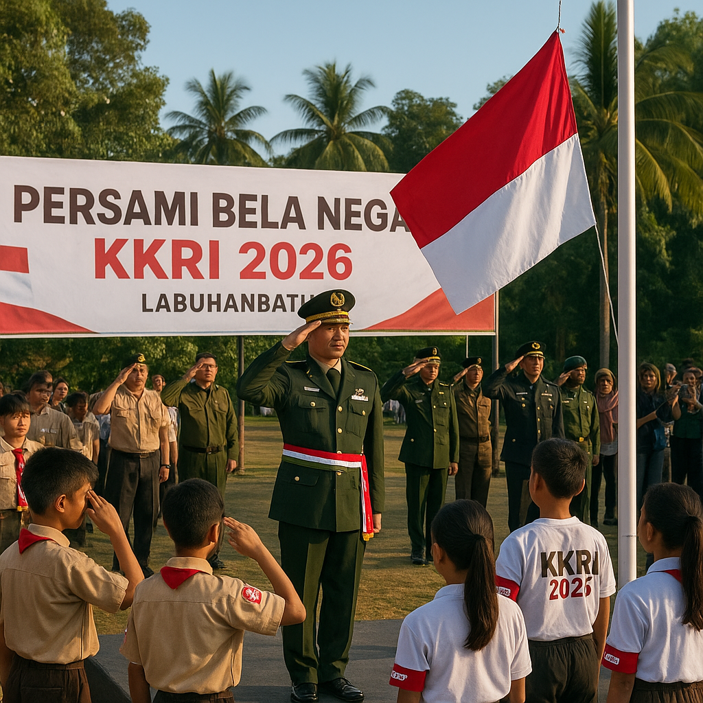 Tanamkan Jiwa Bela Negara Sejak Dini, Dandim Labuhanbatu Pim...