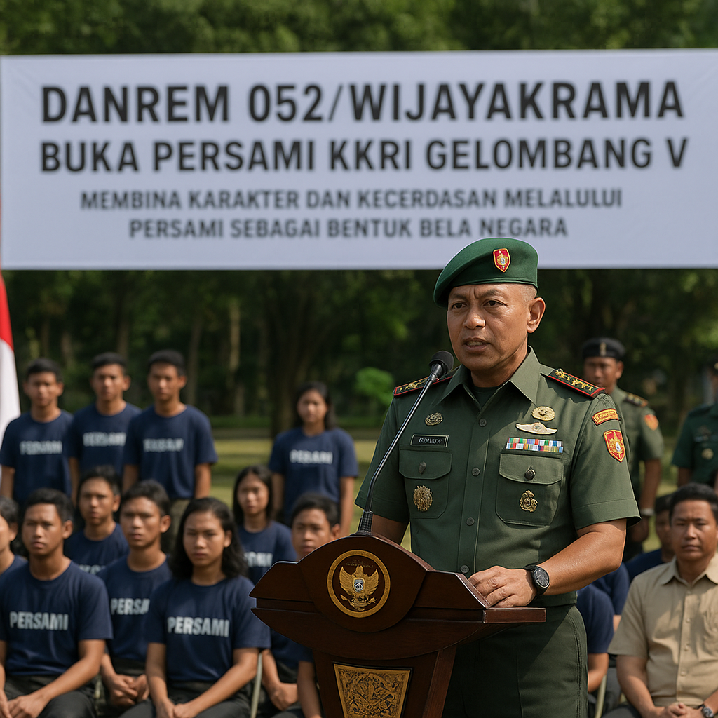 Danrem 052/Wijayakrama Buka Persami KKRI Gelombang V untuk S...