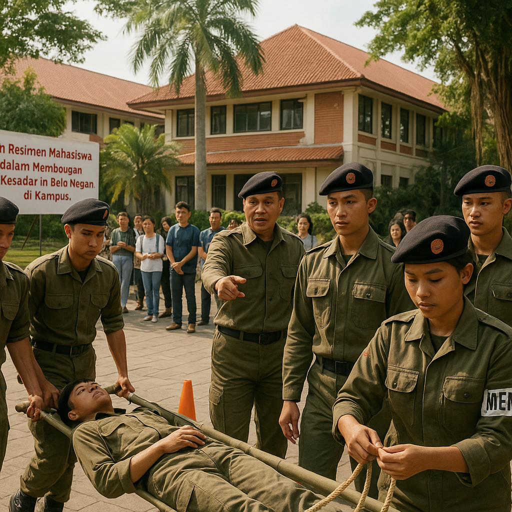Peran Resimen Mahasiswa dalam Membangun Kesadaran Bela Negar...