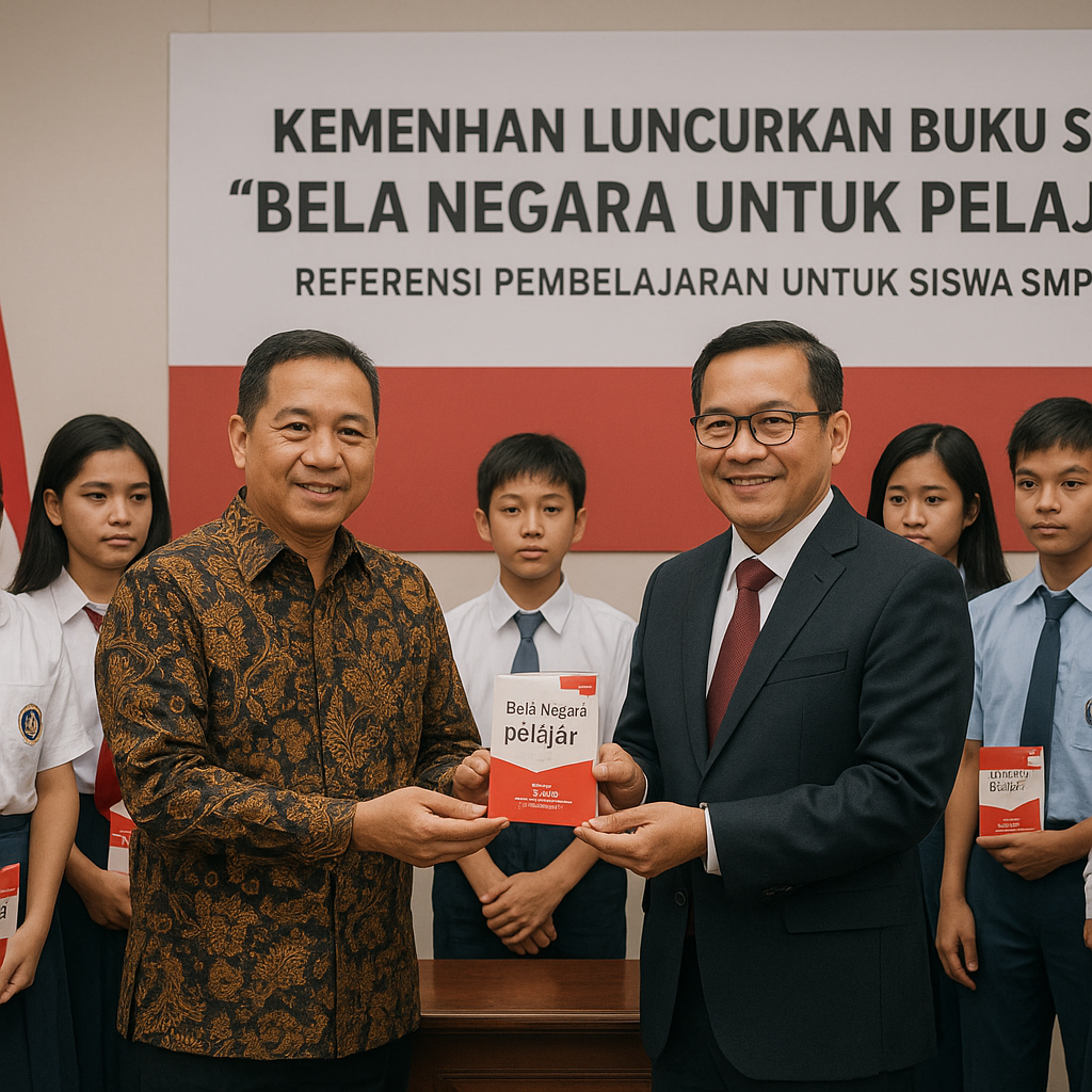 Kemenhan Luncurkan Buku Saku 'Bela Negara untuk Pelajar' seb...