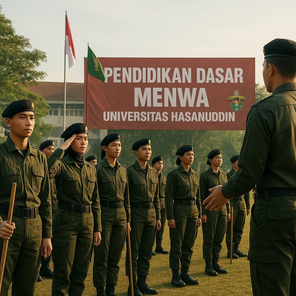 Unhas Kembali Gelar Pendidikan Dasar Menwa, Kuatkan Jiwa Bel...