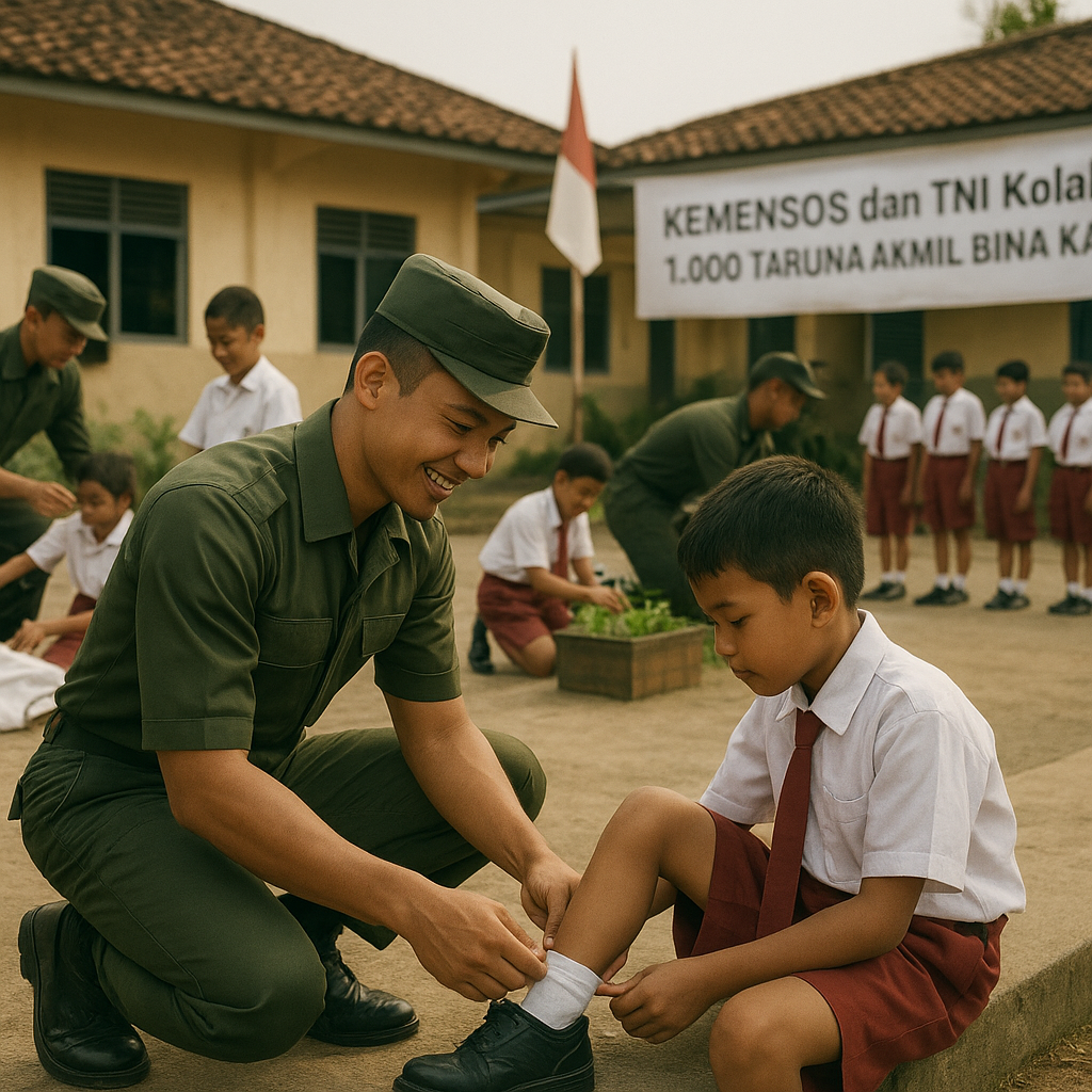 Kemensos dan TNI Kolaborasi, 1.000 Taruna Akmil Siap Bina Ka...